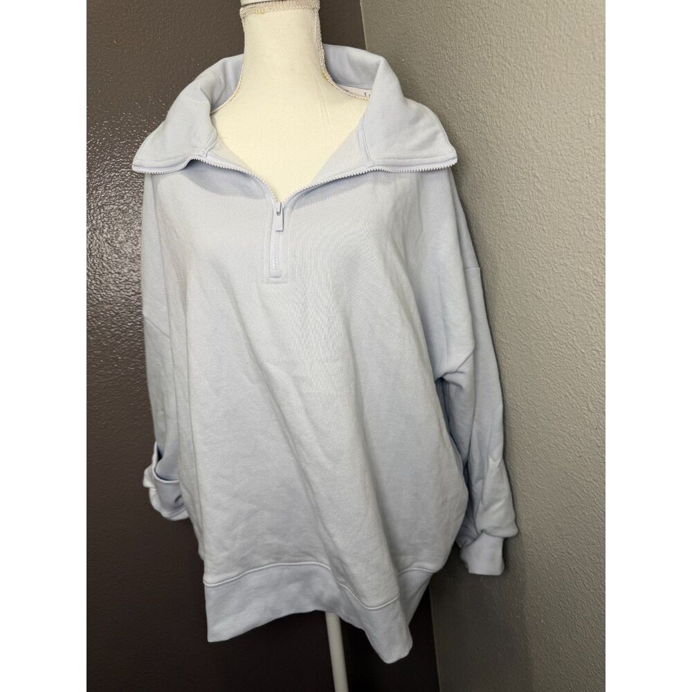 PINK by Victoria’s Secret Pullover Sweatshirt Size 2XL XXL Powder Baby Blue NWT - Picture 7 of 7